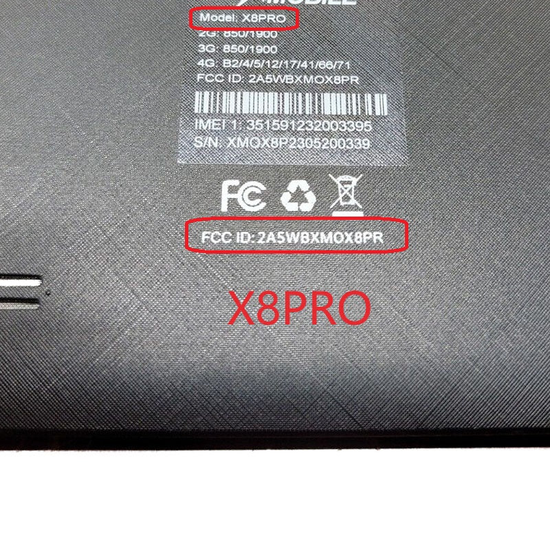 Pantalla táctil digitalizadora de 8 pulgadas para Xmobile X8 PRO X8PRO 2A5WBXMOX8PR