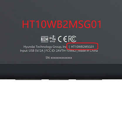 Para Hyundai Hytab Plus 10WB2 10.1'' Pantalla Táctil Digitizer Cristal