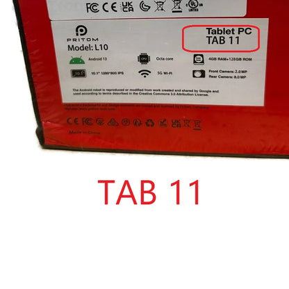 Digitalizador de pantalla táctil de 10,1" para Pritom Tronpad Tab11