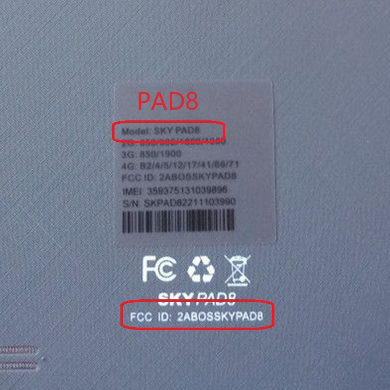 Pantalla LCD de 8 pulgadas para dispositivos Sky SKY PAD8 2ABOSSKYPAD8