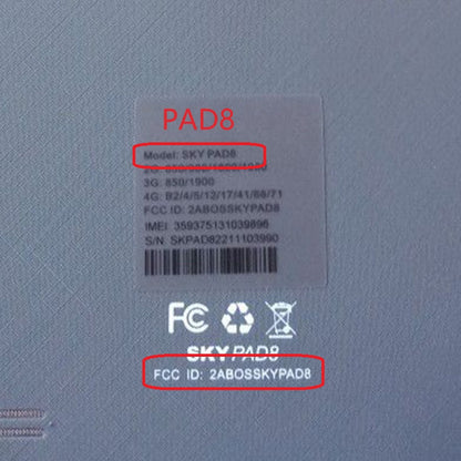 Pantalla LCD de 8 pulgadas para dispositivos Sky SKY PAD8 2ABOSSKYPAD8