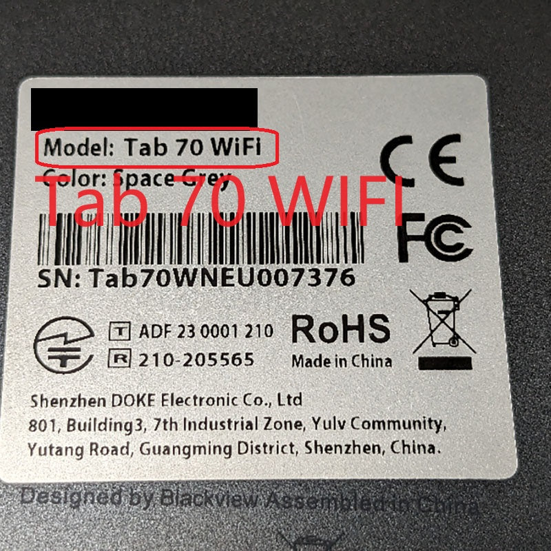 Digitalizador de pantalla táctil de 10,1 pulgadas para Blackview Tab 70 WIFI