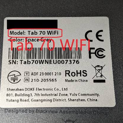 Digitalizador de pantalla táctil de 10,1 pulgadas para Blackview Tab 70 WIFI