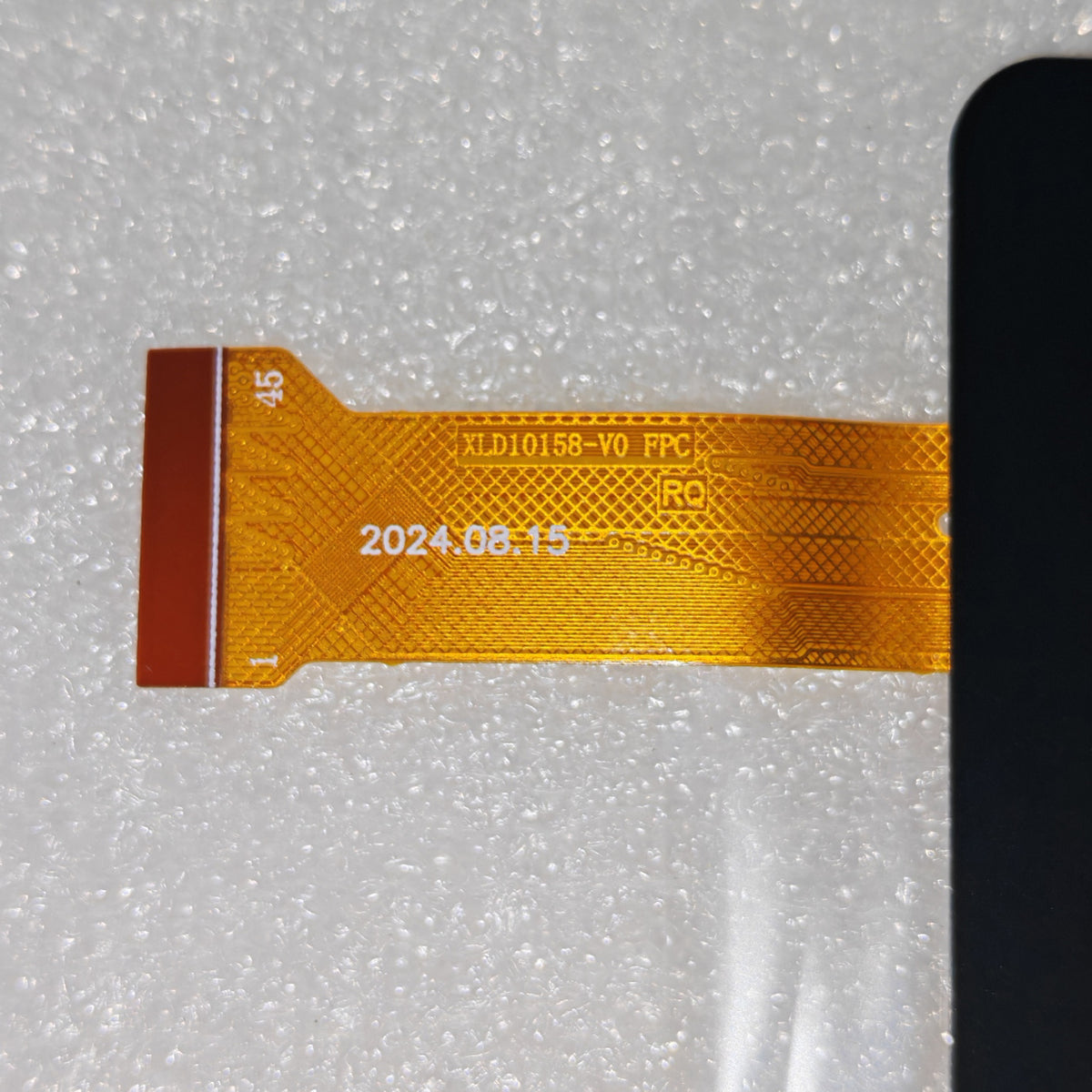 Flex cable FPC connector detail for XLD10158-V0 FPC touch screen digitizer replacement