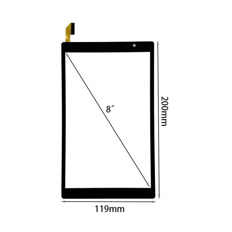 Para la tableta Pritom TronPad L8 de 8 pulgadas, reemplazo de cristal digitalizador del panel de pantalla táctil