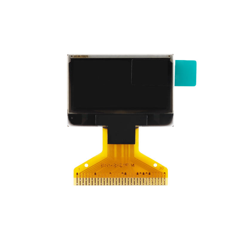 fiio e7 headphone amplifier oled display screen front view