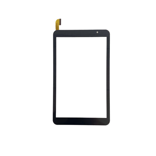 Front view of 8 inch replacement touch screen digitizer glass for Hyundai HYtab Plus 8WB1 HT8WB1RBK02A