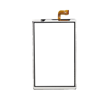 Rear side of the touch screen digitizer for Mlab Glowy 10 4G showing the cable orientation and layout