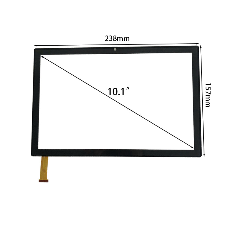 Relndoo Tab10 touch screen digitizer panel glass front view