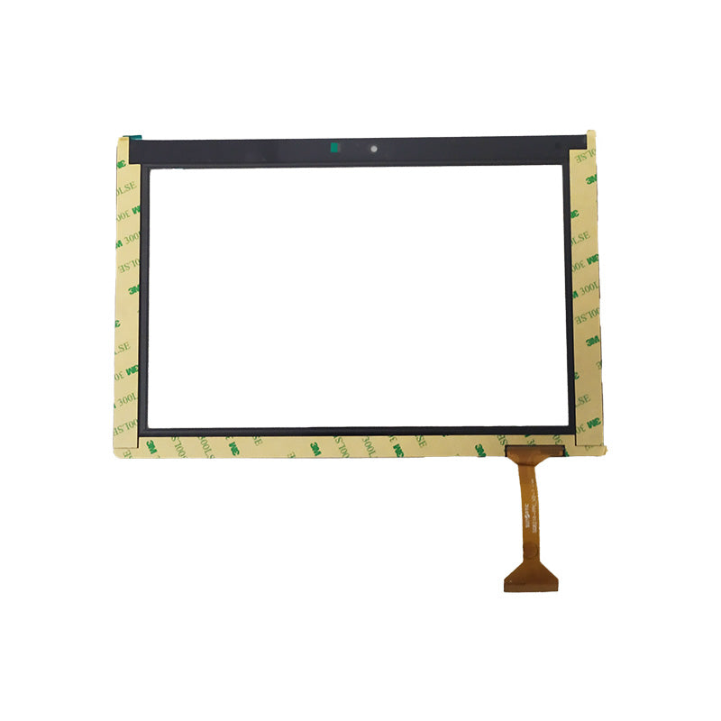 Back view of SG8216-FPC_V2-1 touch screen glass showing adhesive tape