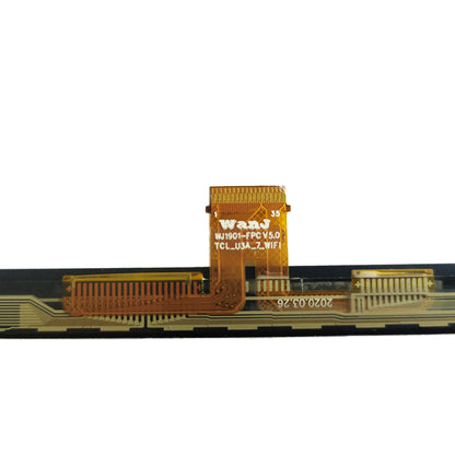 Close-up detail of the internal flex cable for Alcatel 1T 7 8068 to check the part number and connector.