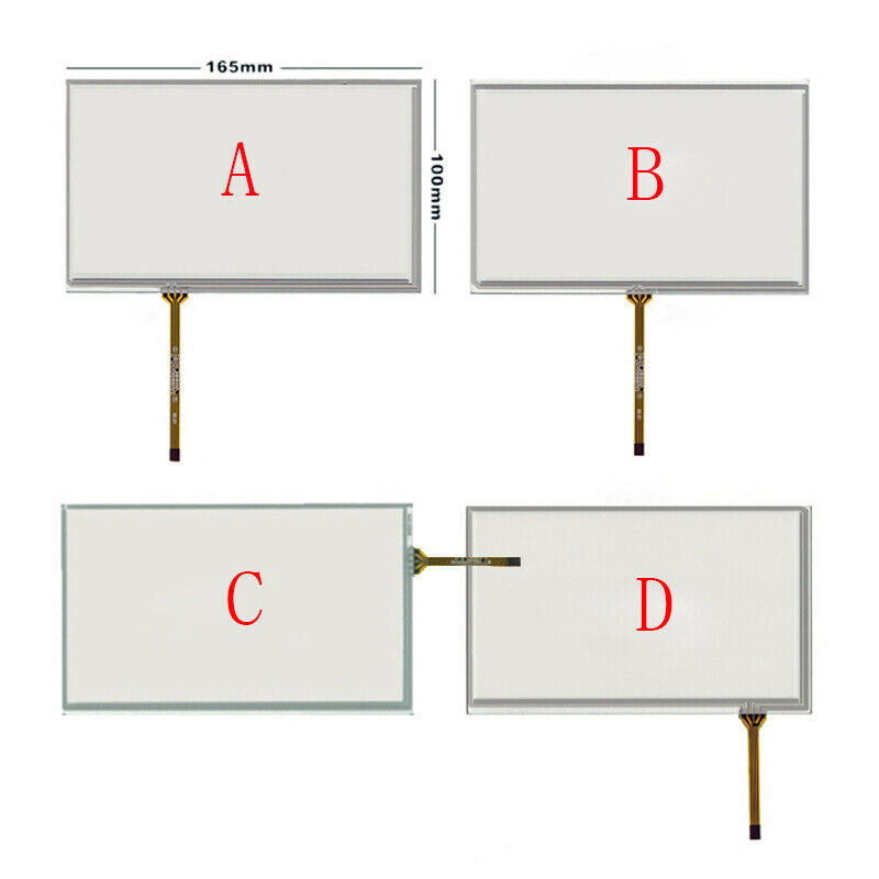 Nuevo 7 pulgadas para Innolux AT070TN92/AT070TN93/AT070TN90 Panel de digitalizador de pantalla táctil resistivo de 4 cables 165*100mm